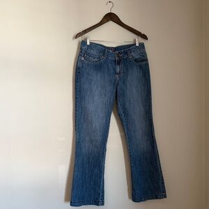 Wrangler low rise medium wash denim jeans